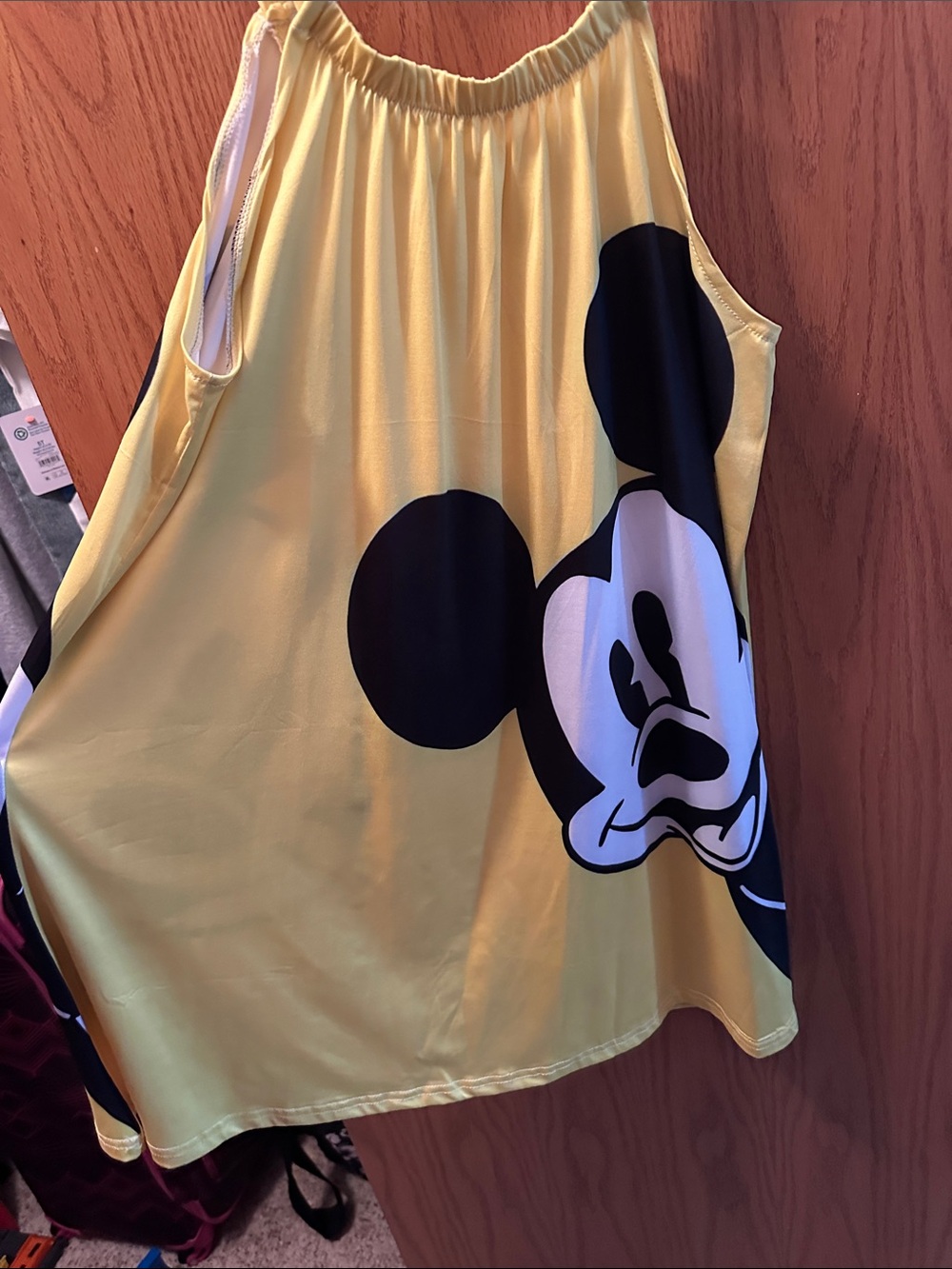 Women’s Yellow Mickey Print dress